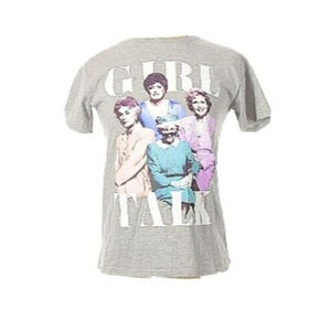 Golden Girls "Girl Talk" Gray Graphic Cotton Crew Neck Short Sleeve Tshirt XS